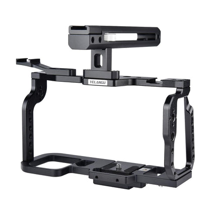Video Camera Cage Stabilizer For Dji Bmpcc 4K - Black Handle-1915196500468699137