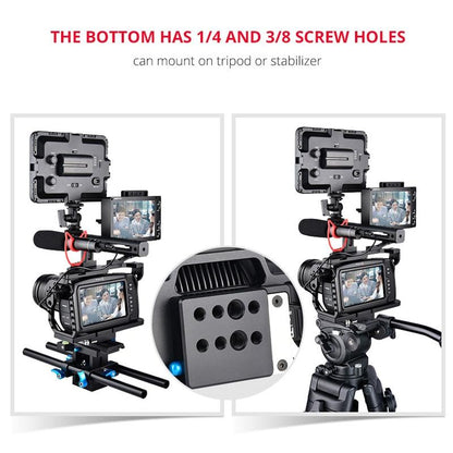 Video Camera Cage Stabilizer For Dji Bmpcc 4K - Black Handle-1915196500468699145