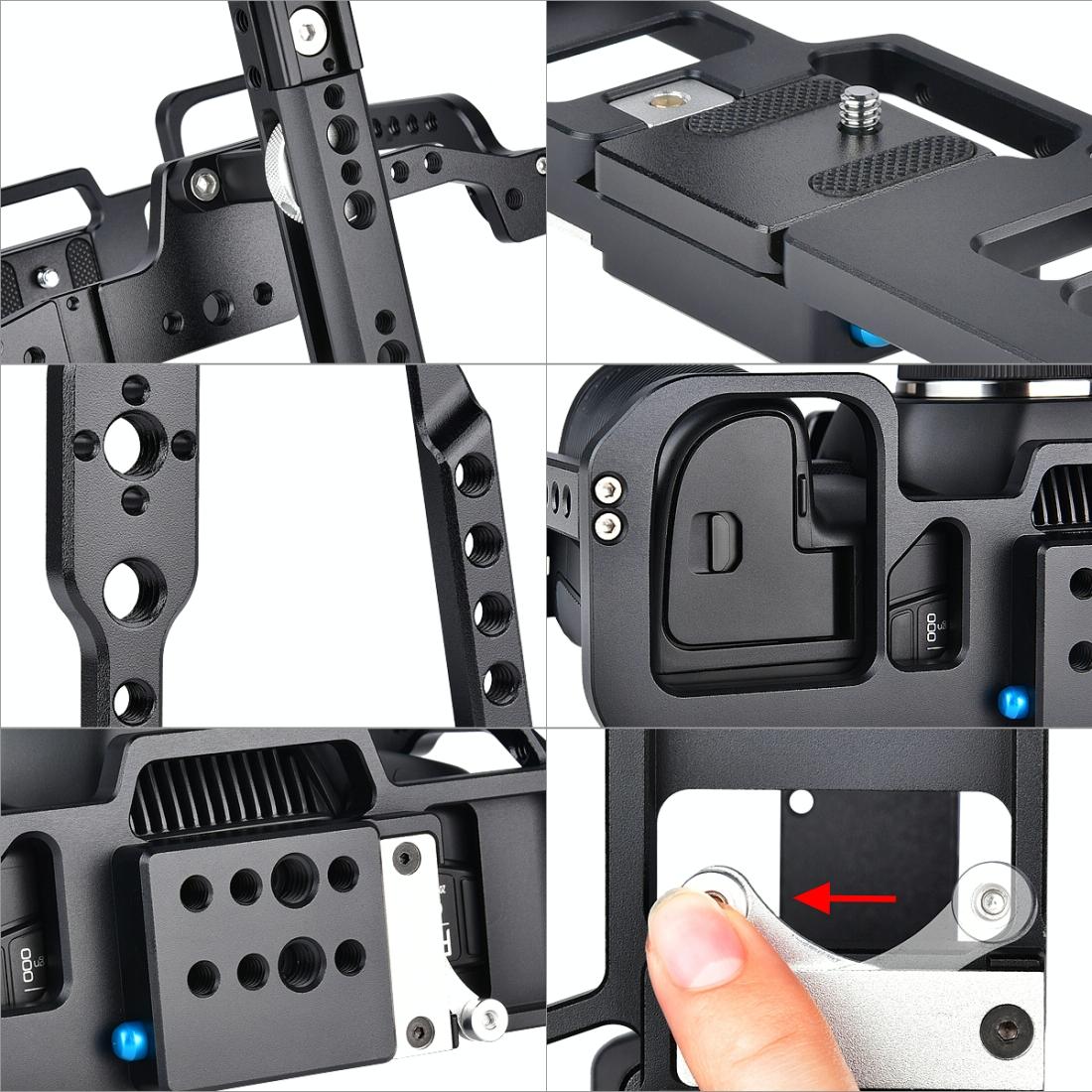 Video Camera Cage Stabilizer For Dji Bmpcc 4K - Black C9-1915196672519049225