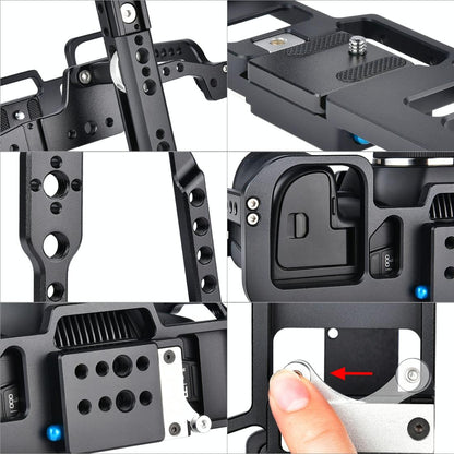 Video Camera Cage Stabilizer For Dji Bmpcc 4K - Black C9-1915196672519049225