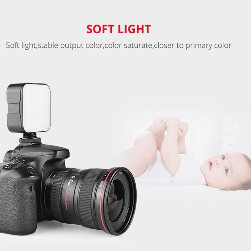 49 Led Video Light For Camera / Camcorder - Black-1964932172641079299