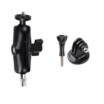 Universal Motorcycle Mount For Action Cameras With Tripod Adapter And Screw - 9Cm-1915196680442089473