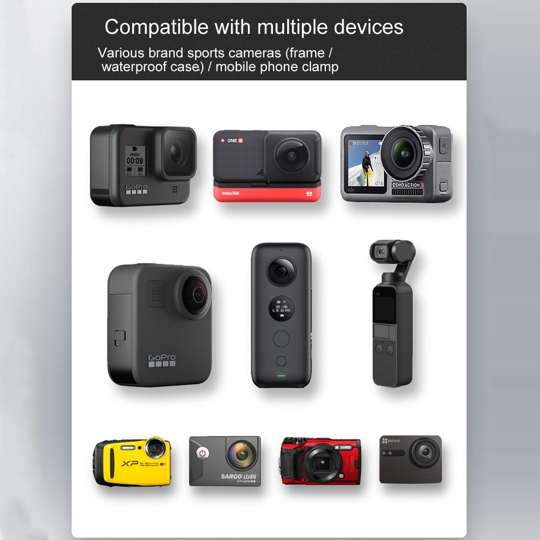 Motorcycle Handlebar Mount For Gopro With Tripod Adapter - 9Cm Rod And Screw-1915196723039440903