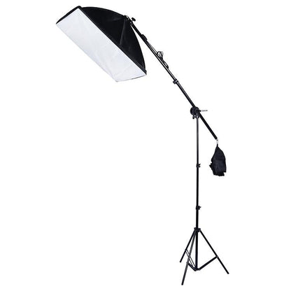Single Light Softbox Set With Tripod And Arm Jib For Studio Flash-1915198082715357184