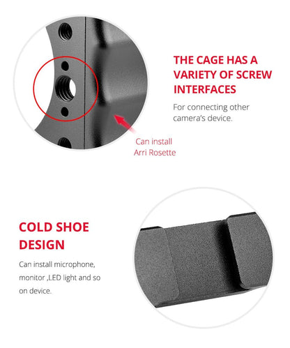 Video Camera Cage Stabilizer For Canon Eos M50 - Black-1915196512854478851