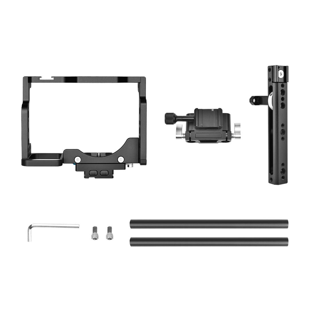 Video Camera Cage Stabilizer With Handle And Rail Rod For Nikon Z6 / Z7-1915196790118944777