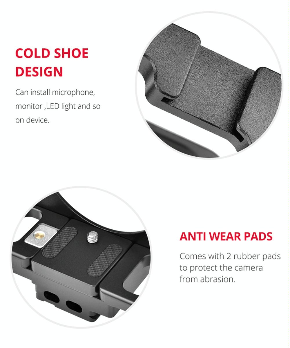 Video Camera Cage Stabilizer For Nikon Z6 / Z7 - Black-1915196497184559108