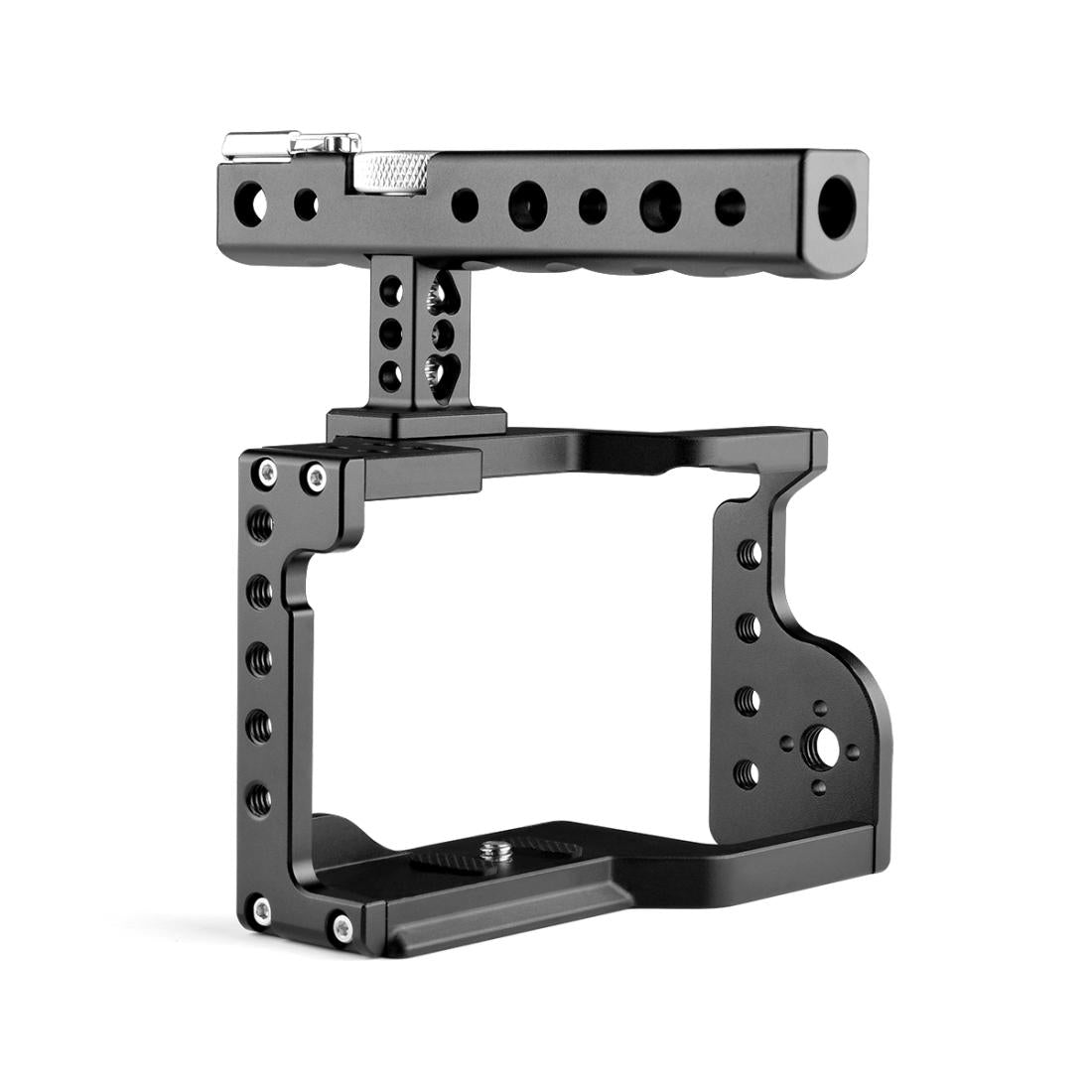 Video Camera Cage Stabilizer With Handle For Sony A6600 Black-1915196696770514946