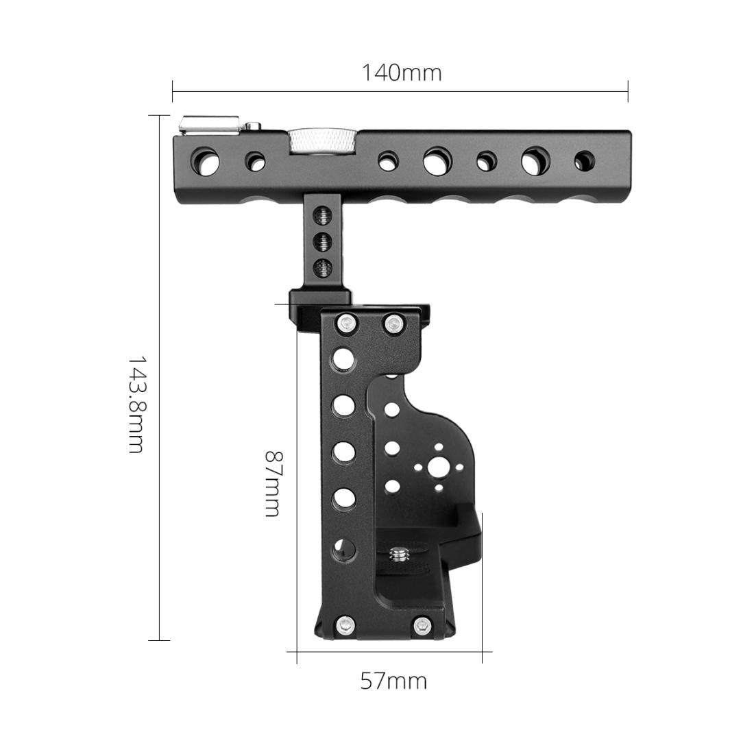 Video Camera Cage Stabilizer With Handle For Sony A6600 Black-1915196696770514950