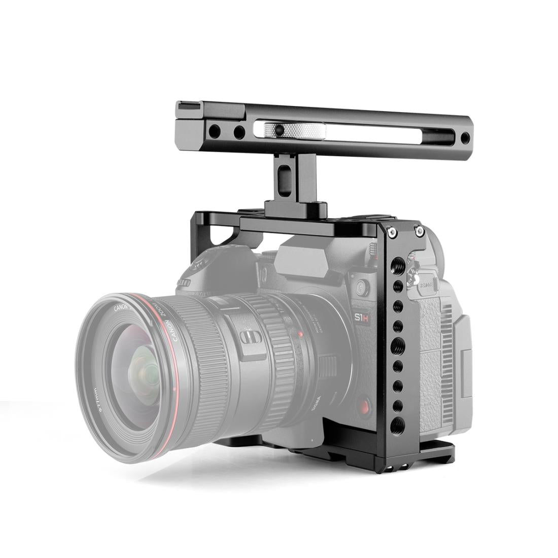Panasonic Lumix Dc-S1H / Dc-S1 / Dc-S1R Camera Cage Stabilizer With Handle - Black-1943465052631863296