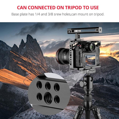 Panasonic Lumix Dc-S1H / Dc-S1 / Dc-S1R Camera Cage Stabilizer With Handle - Black-1943465052631863303