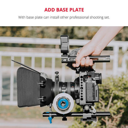 Panasonic Lumix Dc-S1H / Dc-S1 / Dc-S1R Camera Cage Stabilizer With Handle & Rail Rod Mount - Black-1915196748473700360