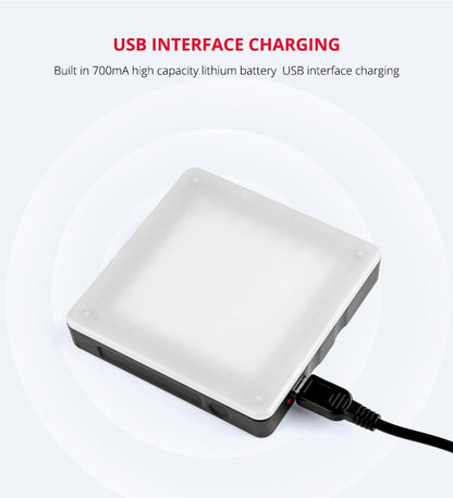 Portable 49-Led Phone Photography Fill Light With 6 Filters - Black-1915196701686239235