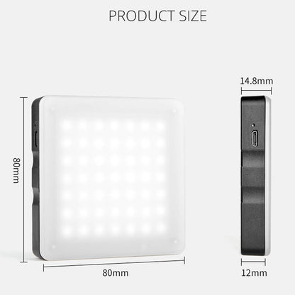 Portable 49-Led Phone Photography Fill Light With 6 Filters - Black-1915196701686239239