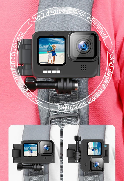 360 Degree Rotating Quick Release Backpack Strap Mount For Gopro Hero 12-1915196783915569160