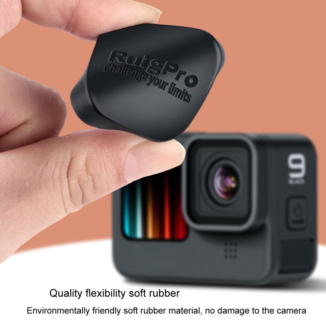 Soft Rubber Camera Lens Protective Cap For Gopro Hero10 / Hero9 - Scratch Resistant-1915196772364455939