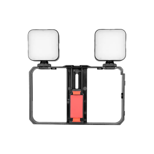 Vlogging Live Broadcast Smartphone Video Rig With Led Selfie Light And Stabilizer Handle-1915197699829927937