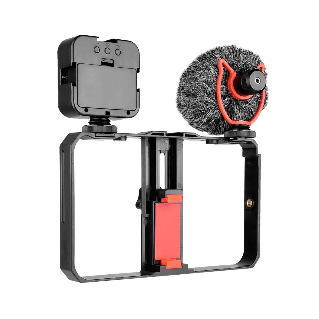 Vlogging Video Rig With Mic & Fill Light For Smartphone-1915197535190913026
