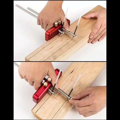 Woodworking Level Line Tool - Aluminum Alloy Ruler-1915198409820737539