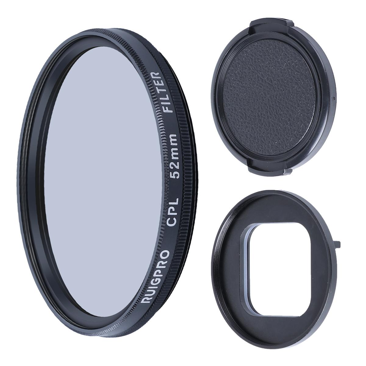 52Mm Cpl Lens Filter With Adapter Ring And Cap For Gopro Hero10 / 9-1915197220047687680