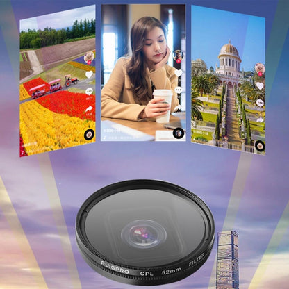 52Mm Cpl Lens Filter With Adapter Ring And Cap For Gopro Hero10 / 9-1915197220047687688