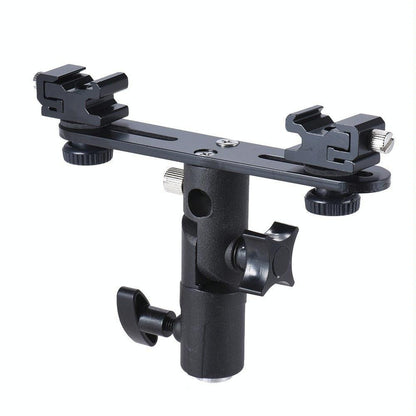 Dual Hot Shoe Flash Bracket - Compact And Versatile-1915197189336993797