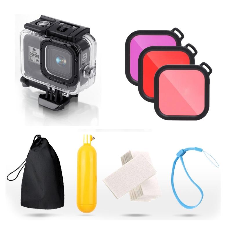 Waterproof Housing For Gopro Hero8 With Mount Filters Strap And Anti-Fog Inserts-1915196602289623043