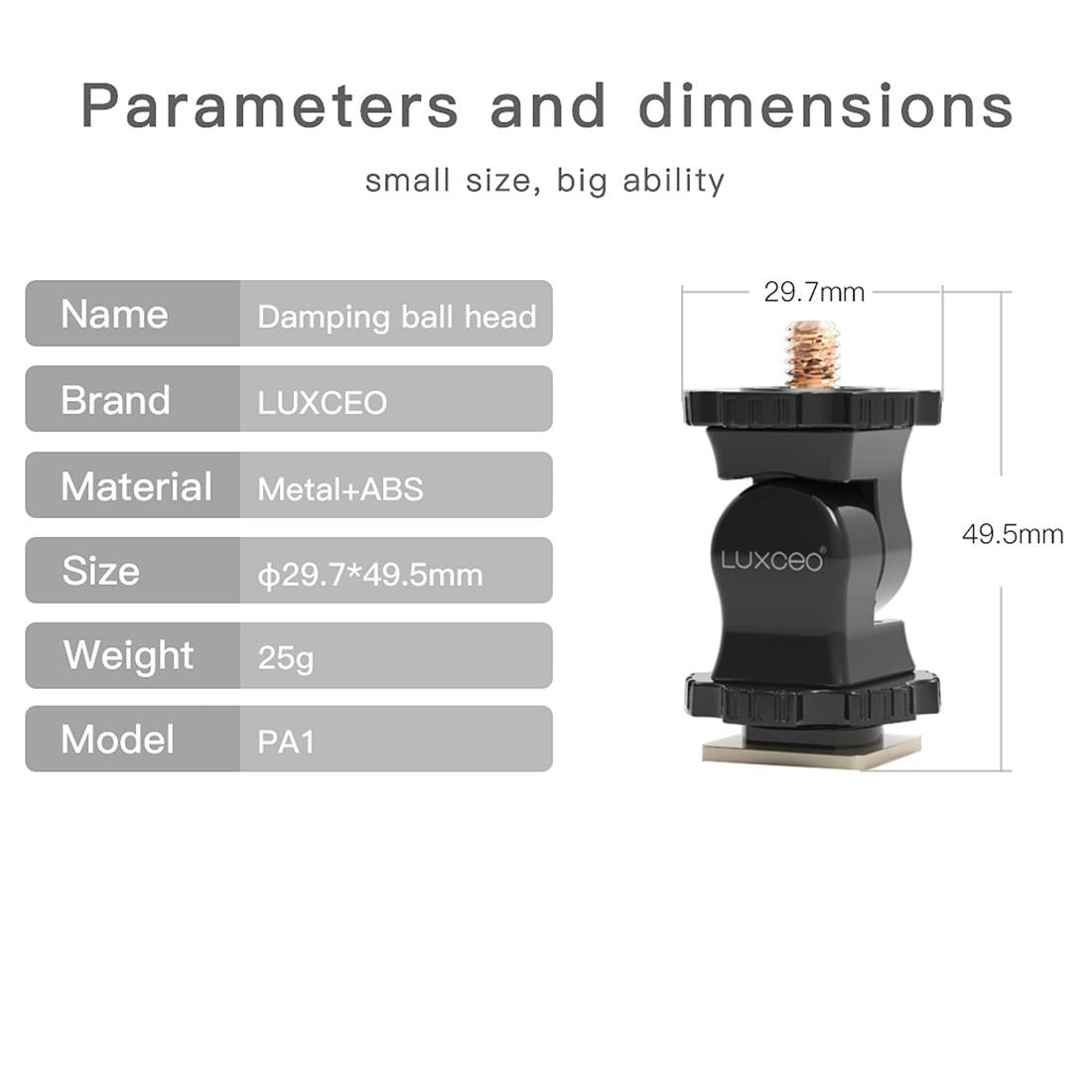 Universal Hot Shoe Damping Ball-Head Camera Bracket - Black-1915196507657736193