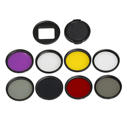 52Mm Lens Filter Set For Gopro Hero5 Action Camera - Cpl Uv Nd8 Nd2 Star 8 Fld-1915198374747967489