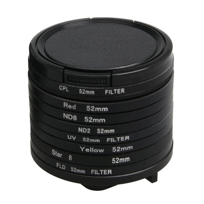 52Mm Lens Filter Set For Gopro Hero5 Action Camera - Cpl Uv Nd8 Nd2 Star 8 Fld-1915198374747967490