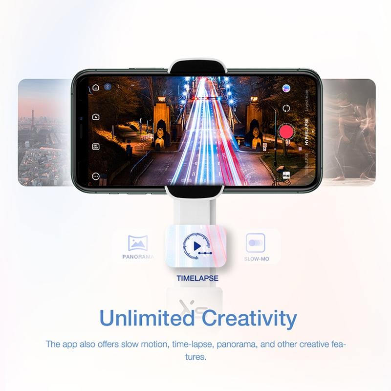 Smooth-Xs Handheld Gimbal Stabilizer Selfie Stick - Pink 200G-1964932149702430722