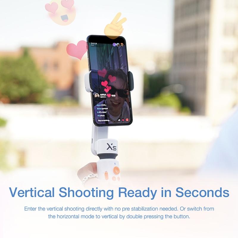 Smooth-Xs Handheld Gimbal Stabilizer Selfie Stick - Pink 200G-1964932149702430728