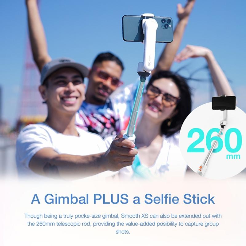 Smooth-Xs Handheld Gimbal Stabilizer Selfie Stick - Pink 200G-1964932149702430729