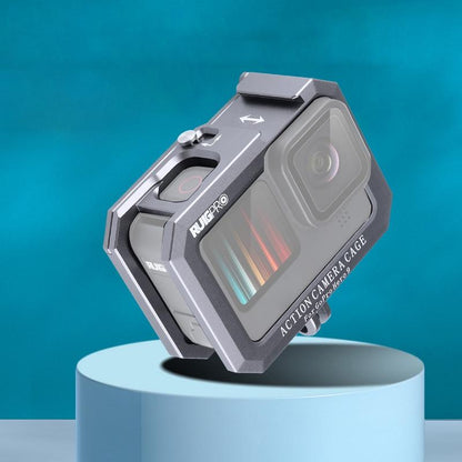 Metal Border Frame Mount For Gopro Hero10 / 9 With Dual Cold Shoes Base-1915196560346583040