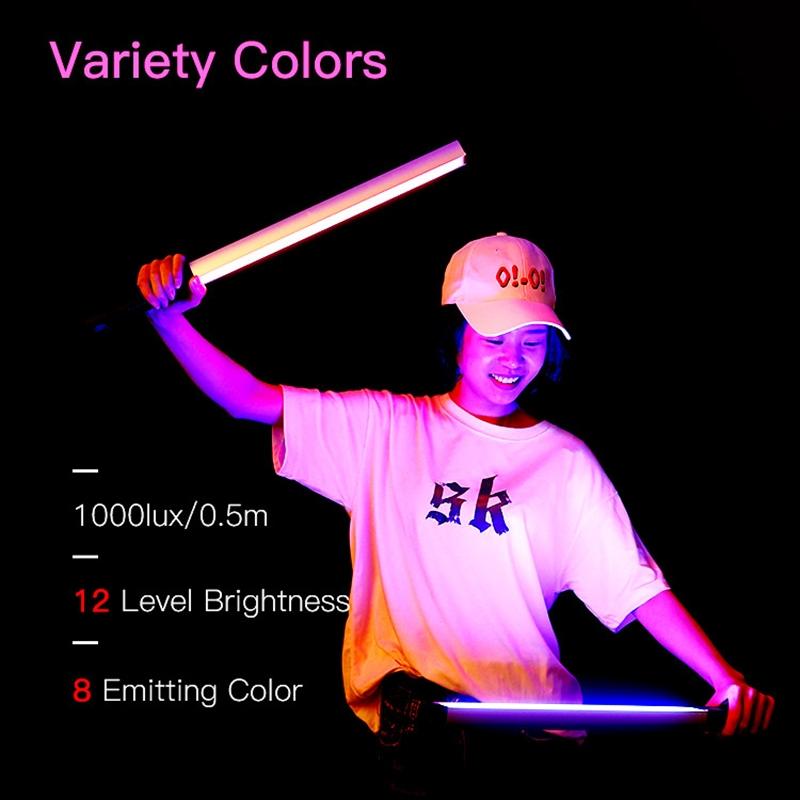 8-Colour Led Stick Video Light With Remote Control-1964932336835497993