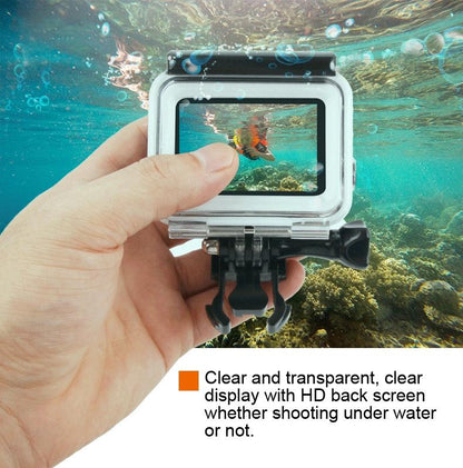 Waterproof Housing For Gopro Hero 6 / 5 With Touch Screen Back Cover - 45M-1915196602444812292