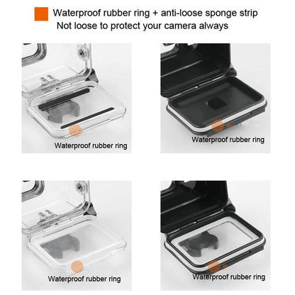 Waterproof Housing For Gopro Hero 6 / 5 With Touch Screen Back Cover - 45M-1915196602444812297