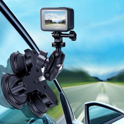 Triangle Suction Cup Mount For Gopro With Tripod Adapter And Phone Clamp-1915196495469088771