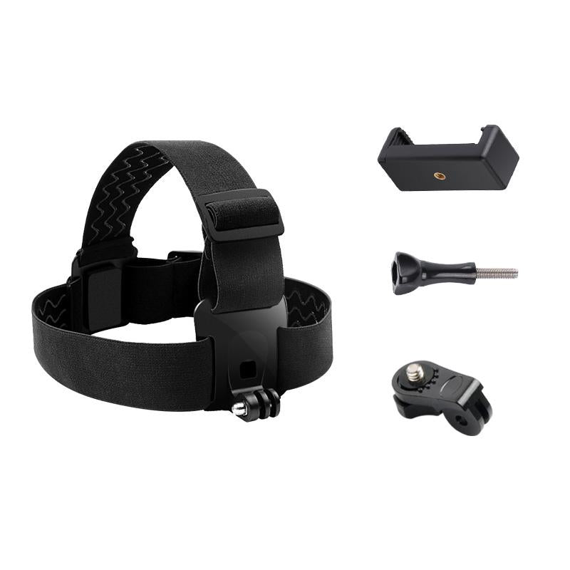 Adjustable Head Strap With Phone Clamp For Gopro And Action Cameras-1915196676335865856