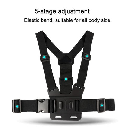Adjustable Body Mount Belt With Phone Clamp For Action Cameras And Smartphones-1915196702751592451
