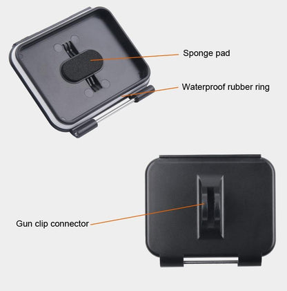 Waterproof Clamp Mount Adapter Kit For Gopro Hero6 / 5 With Back Cover-1915196674226130948