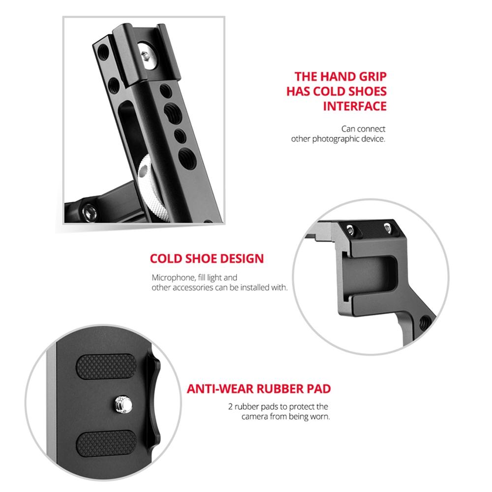 Canon R5 / R6 Video Camera Cage Stabilizer With Handle-1915196736549294085