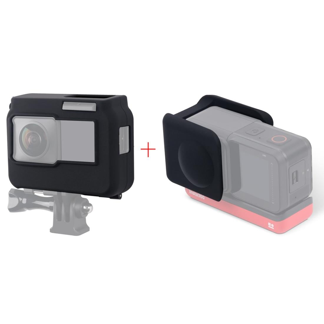Silicone Case With Lens Cap For Insta360 One R Camera-1915196715154149376