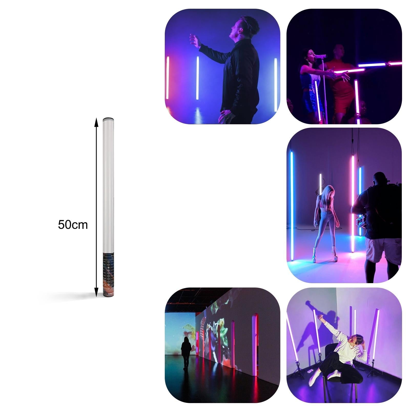 50Cm Rgb Led Stick Handheld Fill Light For Atmosphere And Rhythm-1915198047881662467