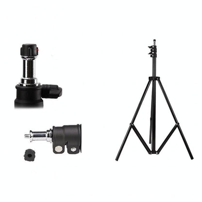Aluminum Light Stand For Studio Flash - 1.9M Height - Black-1915196773735993346
