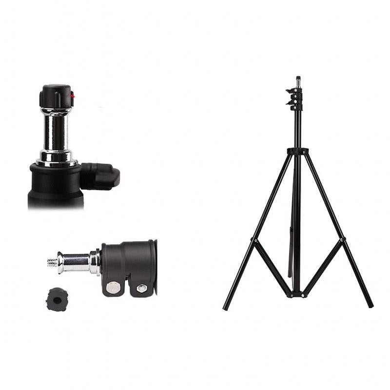 Aluminum Light Stand For Studio Flash - 2.8M Height - Black-1915196788801933314