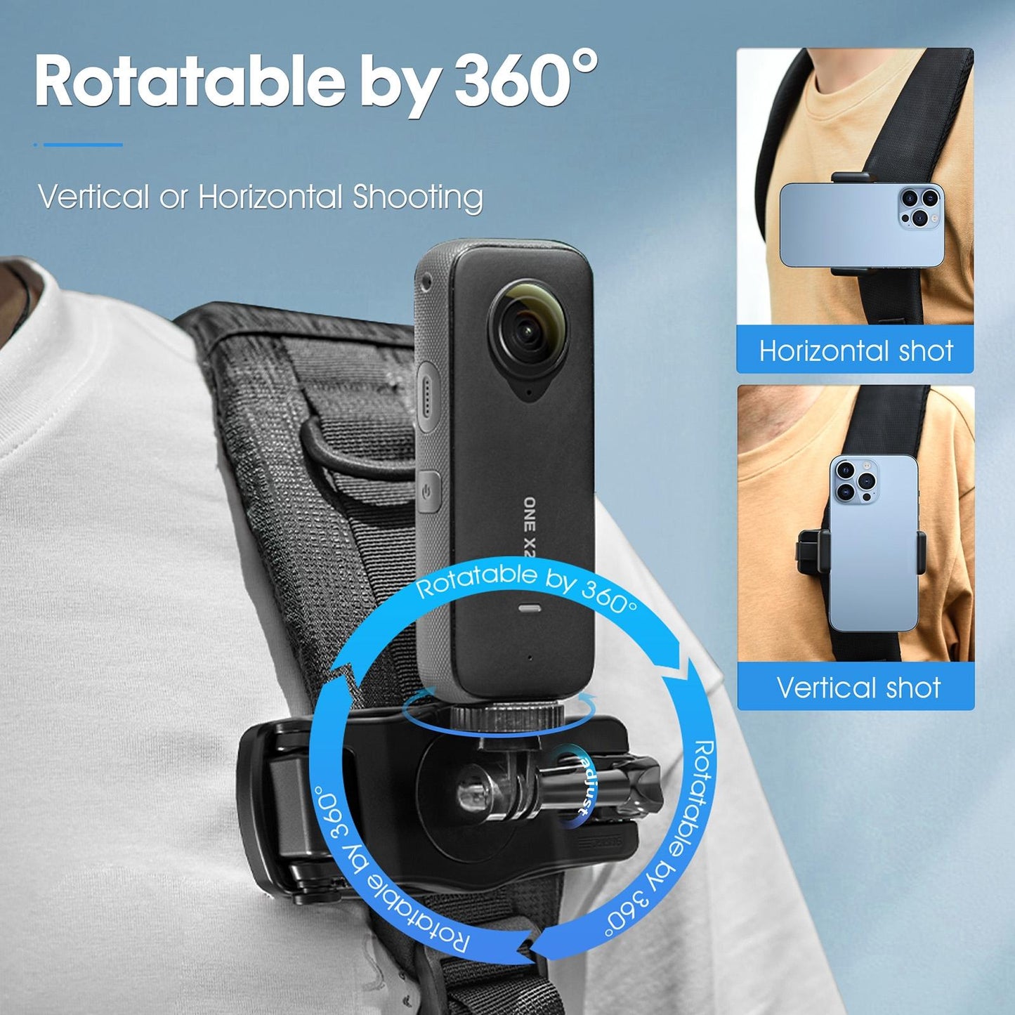 360 Degree Rotating Backpack Belt Clip Bracket-1915196799501602820