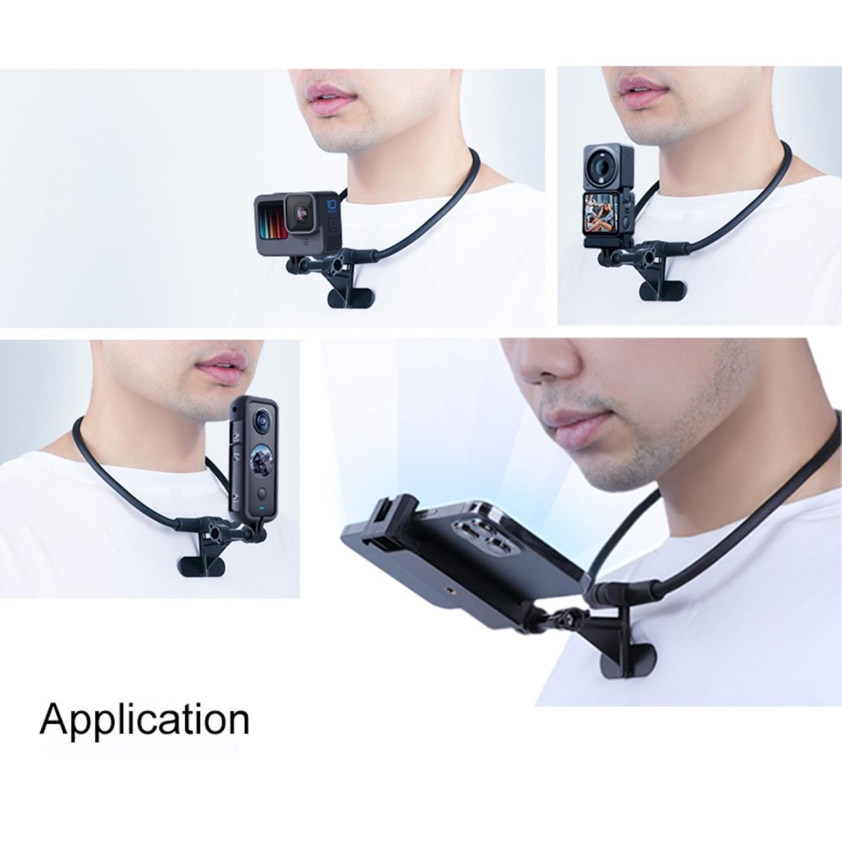 Extended Neck Phone Camera Holder - Hands-Free Wearable-1915196678655315973