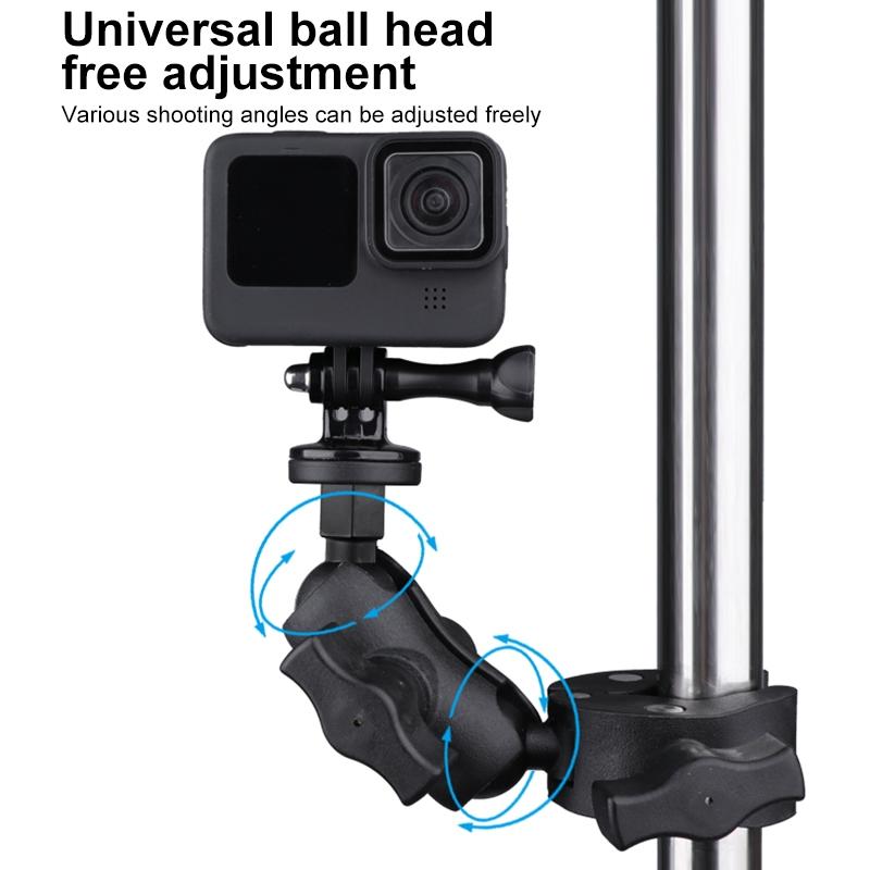 Adjustable Bike Handlebar Mount With Phone Clamp - 360 Rotation-1915196755398496262