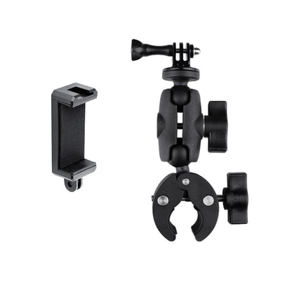 Adjustable Action Camera Clamp With 360 Rotation And Phone Holder-1915196490918268929